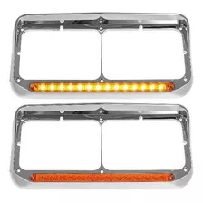 Bisel Para Kenworth Led Luz Ambar 18 Led