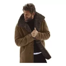 Casaco De Pele Quente De Inverno Masculino