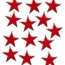 Broches Estrelas Vermelhas Kit 13 Estrelinhas De Metal Pin