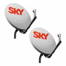 2 Antenas Banda Ku 60 Cm Sky
