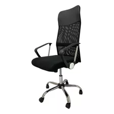 Silla Giratoria Con Respaldo Ejecutiva Para Oficina Negra 