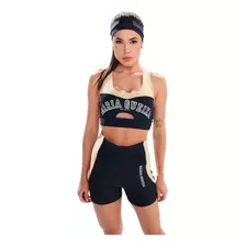 Conjunto Fitness Feminino Maria Gueixa Top Com Short - 11077