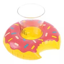 Kit 10 Boias Porta Copo Donuts Granulado Piscina Bo14785 Cor Rosa