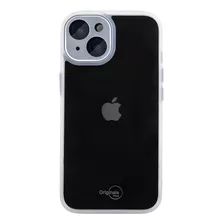 Capa iPhone 14 Com Proteção De Câmera, Linha Noronha, Branco