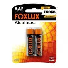 Pilha Pequena Aa Com 2 Alcalina - Foxlux