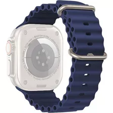 Correa De Silicona Apple Watch Ultra 49mm Azul Oscuro