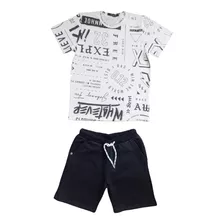 Conjunto Menino Johnny Fox Blusa/shorts 2 Peças