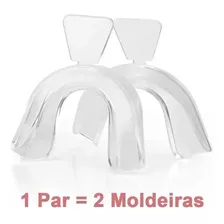 1 Par Moldeira Termomoldável P/ Clareamento Dental Clareador
