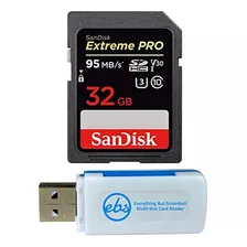 Sandisk - Tarjeta De Memoria Sdhc Sd Extreme Pro De 32 Gb