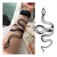3 Pzs Tatuaje Temporal Serpientes Hombre Mujer Tatuaje 