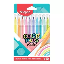 Maped® Color' Peps Pastel 10 Marcadores Plumones