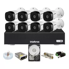 Kit 8 Câmeras Intelbras Multi Hd 1120b E Dvr 8 Canais Com Hd