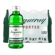 Gin Tanqueray 47% Alc 50ml Miniatura X12 Uds. (plástico)