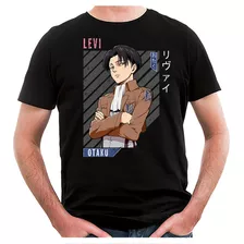 Remera Attack On Titan Levi Ackerman 010 (negra:) Ideas Mvd