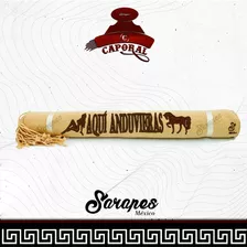 Sarape Charro Bordado 3d - Aqui Anduvieras - Beige / Cafe