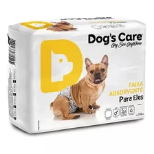 Fralda Macho Para Cães Cachorros Tam Gg Com 12un Dog's Care