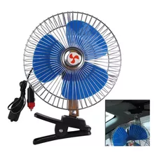 Ventilador Metalico 6 12v Universal Plateado Con Clip