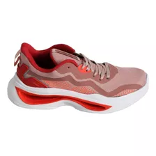Tenis Mujer Court A7900t Rosa Running Plataforma Gym