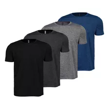 Kit 4 Camisetas Masculina Dry Fit Academia Treino Fitness