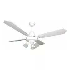 Ventilador De Techo Blanco Laqueado E Ilum. Apto Led