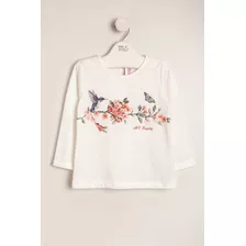 Remera Estampada Flores Mariposa Colibr - Magdalena Espósito