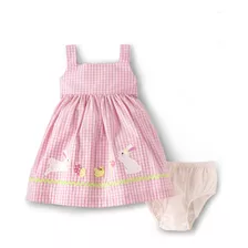 Gymboree Vestido Bordado Sin Mangas Para Beb Nia, Rosado (pi