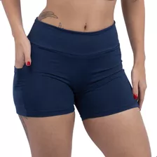 Shorts Feminino Fitness Academia Curto Com Bolso Lateral