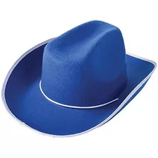 U.s. Toy - Sombrero De Vaquero De Fieltro Azul De Estilo Occ