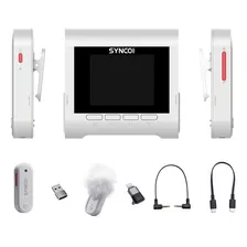 Micrófono Lavalier De Transmisión Inalámbrica Synco G3 Blanc