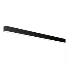 Decorativo Colgante Led Lineal 45w 1.2m Aluminio Negro Blanc