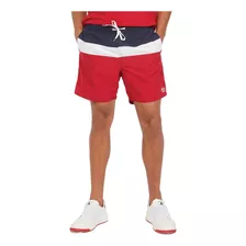 Short Aeropostale D'água Swimwear A87ny Azul/branco/vermelho