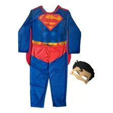 Fantasia Infantil Macacão Manga Longa Super Homem Infantil