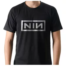 Camiseta Camisa Rock Nine Inch Nails Nin Logo 100% Algodão