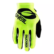 Guantes Oneal Matrix Para Motocross Mx, Enduro, Todoterreno, Apilados, Colores Amarillos Neón, Talla G