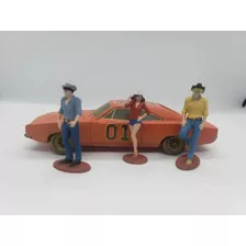 Figuras Dukes Of Hazzard Bo Duke Luke Duke Y Daisy Duke 1/43