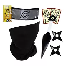 Kunai E Bandana Com Balaclava Kakashi 2 Shuriken Kit Premium