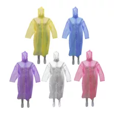 Impermeable Tipo Gabardina Pvc Para Adulto De Mayoreo 5 Pzas