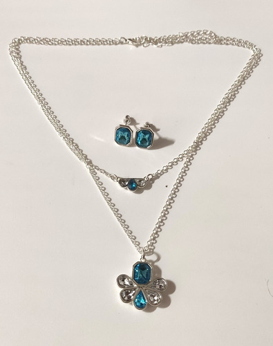 Cadena 12.5 remolque Shamballa turquesa plata joyas collar día de la madre