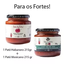 Kit Pimentas Fortes Com 1 Patê Habanero E 1 Patê Mexicano.