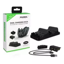 Base Dock Carregador 2 Controle Xbox One S E X + 2 Baterias 