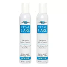 Kit Com 2 Vital Care Mousse 12 Hour Hold Natural Shine