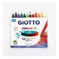 Crayón Giotto Cera Maxi 12 Colores