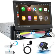 Single Din Car Stereo Compatible Carplay Y Android Auto...