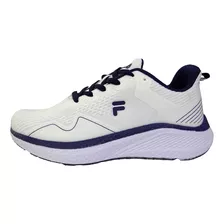 Tenis Fila Alevar Running-blanco/azul