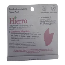 Hierro Con Stevia Pura. Dulzura Natural 11gr.