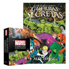 Box Livros Marvel Guerra Civil - Guerras Secretas + Pôster 