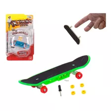 Skate De Dedo Infantil Fingerboard Com Luz E Acessórios Sk8