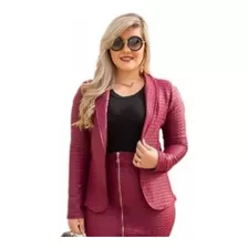 Casaco Blazer Feminino Lindo Social Evangélico Secretária