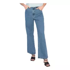 Calça Jeans Wide Leg Lança Perfume Perna Larga Tendência