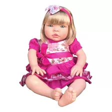 Boneca Tipo Bebê Reborn Baby Kiss 